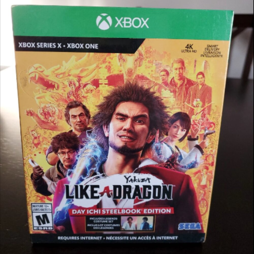 NEW Xbox Series X / Xbox One Yakuza Like A Dragon Day Ichi Steelbook Edition NWT